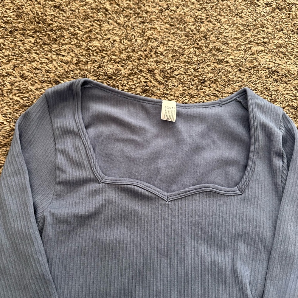 Yogalicious cropped ribbed long sleeve top - Picture 3 of 3